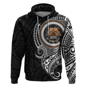 Polynesian Pitbull Dog Hoodie Dog In…