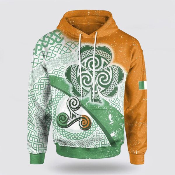 Celtic Irish St Patrick’s Day 3D All Over Print Hoodie, St Patricks Day Shirts
