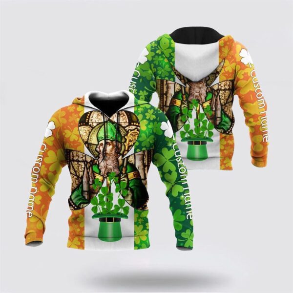 Custom Name Ireland Saint PatrickS Day 3D Design Print Hoodie, St Patricks Day Shirts