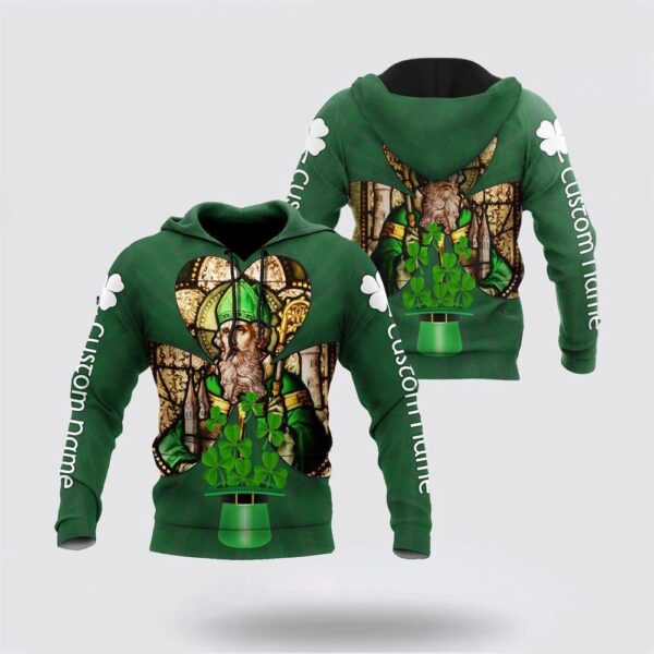Custom Name Shamrock Saint Patrick’s Day 3D Design Print Shirts, St Patricks Day Shirts
