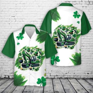 Green Excavator St. Patrick’s Day Hawaiian…