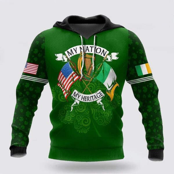 Happy Irish St Patrick Day Cool Design Unisex 3D All Over Print Hoodie, St Patricks Day Shirts