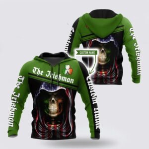 Irish Skull St Patrick Day Unisex Shirts Custom Name Hoodie 3D All Over Printed St Patricks Day Shirts 1 m9fpux.jpg