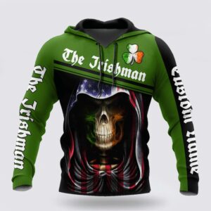 Irish Skull St Patrick Day Unisex Shirts Custom Name Hoodie 3D All Over Printed St Patricks Day Shirts 3 xudwxx.jpg