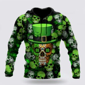 Irish Skull St Patrick Day Unisex…