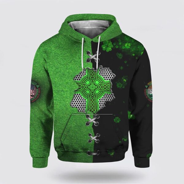 Irish St Patrick Celtic Knot 3D All Over Print Hoodie, St Patricks Day Shirts