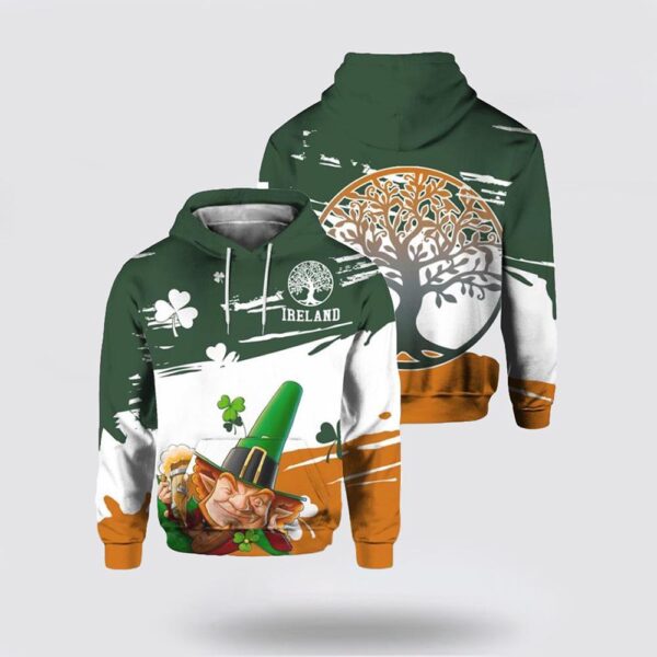 Irish St Patrick Day 3D All Over Print Hoodie, St Patricks Day Shirts