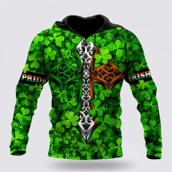 Irish St Patrick Day Unisex Shirts 7 Custom Name Hoodie 3D All Over Printed, St Patricks Day Shirts