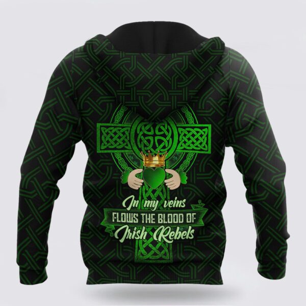 Irish St Patricks Day All Over Print 3D Hoodie Shirt For Men, St Patricks Day Shirts