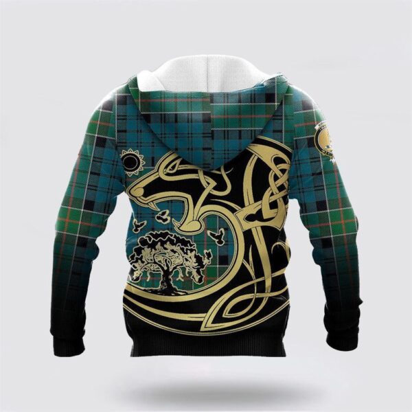 Kirkpatrick Hoodie, Family Coat Of Arms Cool Hoodie Celtic Wolf, St Patricks Day Shirts