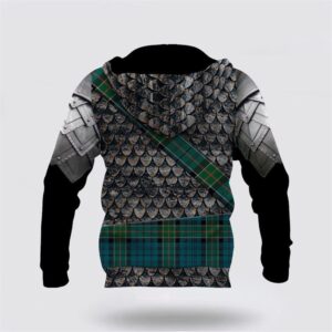 Kirkpatrick Tartan Hoodie Scottish Clan Tartan Cool Hoodie For Men Warrior Armor Style St Patricks Day Shirts 2 nvzzrt.jpg
