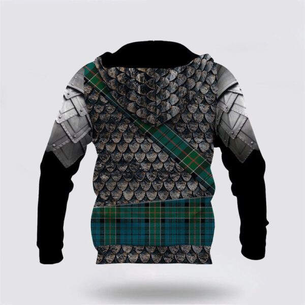 Kirkpatrick Tartan Hoodie, Scottish Clan Tartan Cool Hoodie For Men Warrior Armor Style, St Patricks Day Shirts