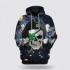 Pirate St Patricks Day Over Print 3D Hoodie, St Patricks Day Shirts