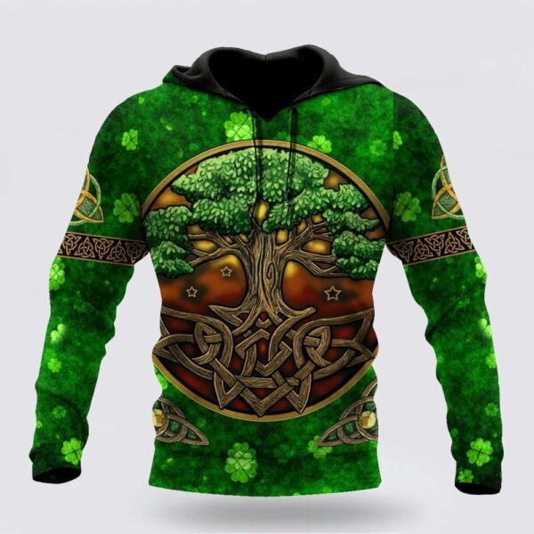 Premium Tree Of Life Irish Saint Patrick’s Day 3D Printed Unisex Shirts Hoodie, St Patricks Day Shirts