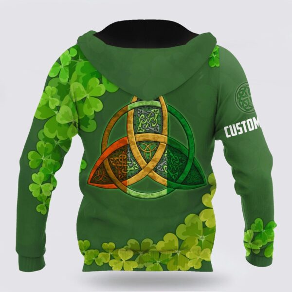 Premium Unisex Hoodie Custom Name Irish St Patricks Celtic Knot, St Patricks Day Shirts