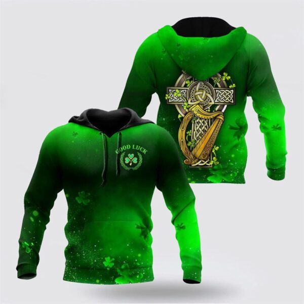 Premium Unisex Hoodie Irish St Patricks Good Luck, St Patricks Day Shirts