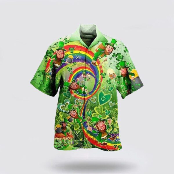 St.Patrick’s Day Hawaiian Shirt, St Patricks Day Shirts, Shamrock Hawaiian Shirt