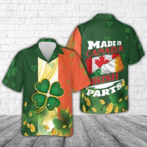 St. Patrick’s Day Canada Hawaiian Shirt,…