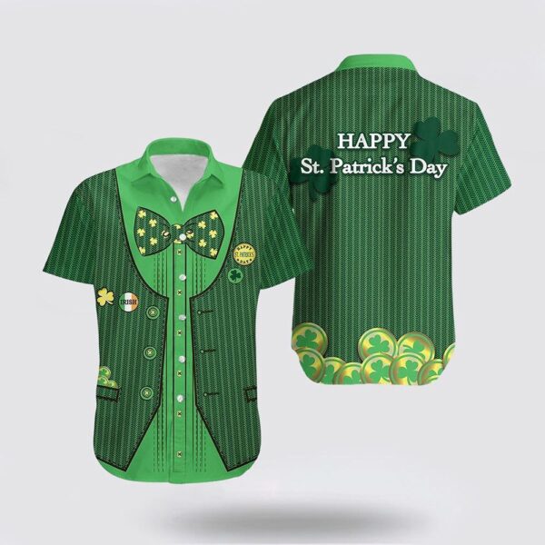 St. Patrick s Day Ireland Hawaiian Shirt Gile Special Style, St Patricks Day Shirts, Shamrock Hawaiian Shirt