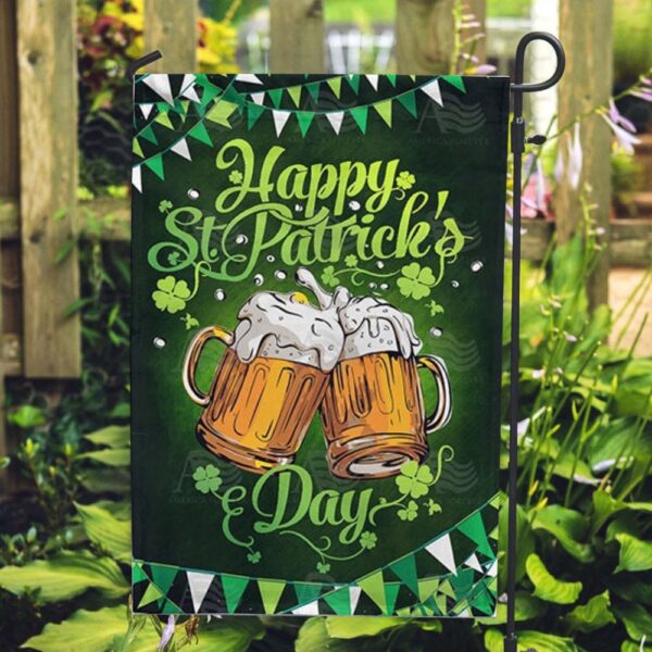 St Patrick Day Flag, Cheers To St. Patrick Double Sided Flag, St Patrick’s Flag, St Patrick’s Day Garden Flag