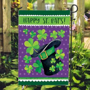 St Patrick Day Flag, Clovers on…