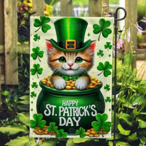 St Patrick Day Flag, Emerald Paws…
