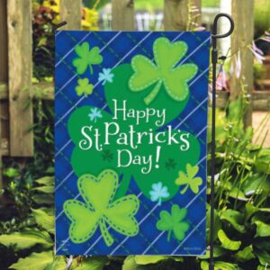 St Patrick Day Flag, Happy Shamrocks…