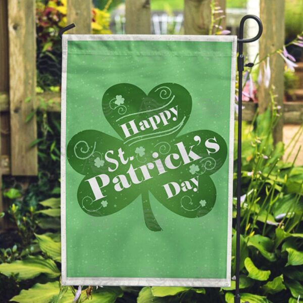 St Patrick Day Flag, Happy St. Patrick’s Day Clover Double Sided Flag, St Patrick’s Flag, St Patrick’s Day Garden Flag