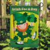 St Patrick Day Flag, Irish For A Day House Flag, St Patrick’s Flag, St Patrick’s Day Garden Flag