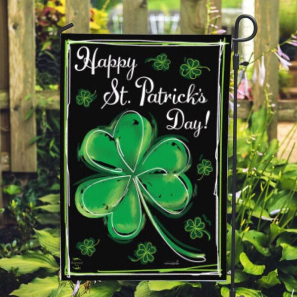 St Patrick Day Flag, Shamrock St. Patrick’s Day House Flag, St Patrick’s Flag, St Patrick’s Day Garden Flag