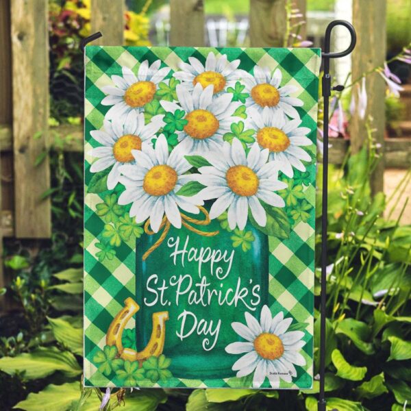 St Patrick Day Flag, St. Pat’s Sunflowers Flag, St Patrick’s Flag, St Patrick’s Day Garden Flag