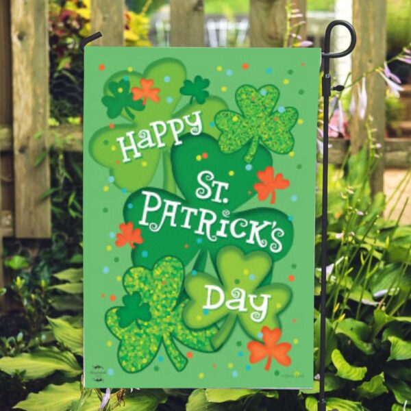 St Patrick Day Flag, St Patrick’s Day Celebration HDouble Sided ouse Flag, St Patrick’s Flag, St Patrick’s Day Garden Flag