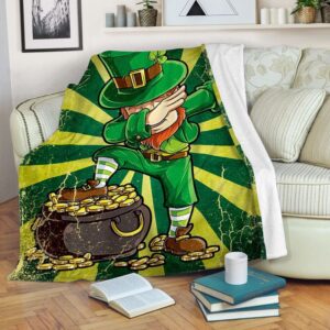 St Patrick’s Blanket, Dabbing Leprechaun Irish…