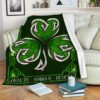 St Patrick’s Blanket, Irish Loyalty Honour Respect Fleece Blanket Irish Celtic Knot Lucky Gift Fleece Blanket