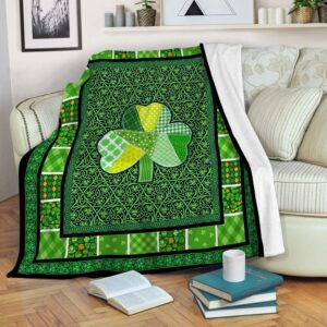 St Patrick’s Blanket, Irish Patchwork Shamrock…