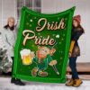 St Patrick’s Blanket, Irish Pride Live Love Fleece Throw Blanket Irish Celtic Knot St Patrick Day 2024 Fleece Blanket