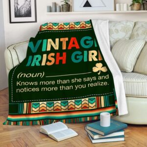 St Patrick’s Blanket, Vintage Irish Girl…
