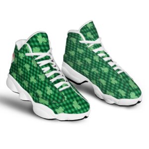 St Patrick s Day Shoes Buffalo Plaid St. Patrick s Day Print Pattern White Basketball Shoes St Patrick s Day Sneakers 2 qmjh4g.jpg