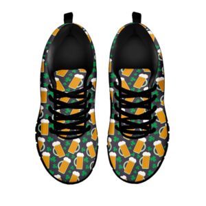 St Patrick s Day Shoes Clover And Beer St. Patrick s Day Print Black Running Shoes St Patrick s Day Sneakers 2 ftdkdp.jpg