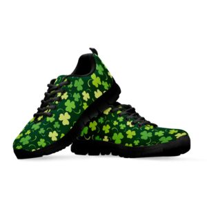 St Patrick s Day Shoes Green Clover Saint Patrick s Day Print Black Running Shoes St Patrick s Day Sneakers 3 ipt861.jpg