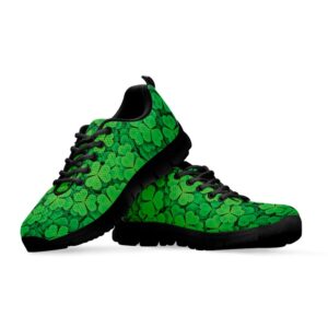St Patrick s Day Shoes Green Clover St. Patrick s Day Print Black Running Shoes St Patrick s Day Sneakers 3 seekeu.jpg