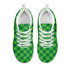 St Patrick s Day Shoes Green Plaid Saint Patrick s Day Print White Running Shoes St Patrick s Day Sneakers 2 sheepf.jpg