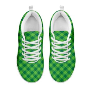St Patrick s Day Shoes Green St. Patrick s Day Plaid Print White Running Shoes St Patrick s Day Sneakers 2 jcesan.jpg