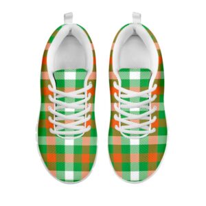 St Patrick s Day Shoes Irish Checkered St. Patrick s Day Print White Running Shoes St Patrick s Day Sneakers 2 towfqv.jpg
