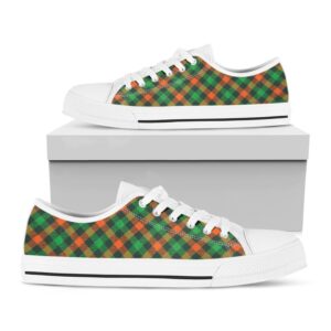 St Patrick s Day Shoes Irish Saint Patrick s Day Plaid Print White Low Top Shoes St Patrick s Day Sneakers 1 thdrk5.jpg