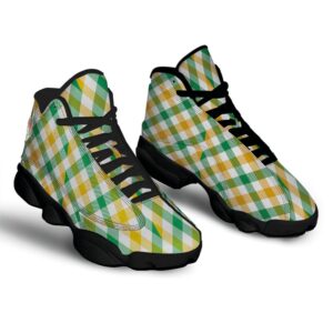 St Patrick s Day Shoes Patrick s Day Irish Plaid Print Black Basketball Shoes St Patrick s Day Sneakers 2 vswbum.jpg