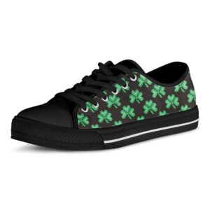 St Patrick s Day Shoes Pixel Clover St. Patrick s Day Print Black Low Top Shoes St Patrick s Day Sneakers 2 nfze5u.jpg