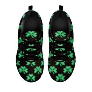 St Patrick s Day Shoes Pixel Clover St. Patrick s Day Print Black Running Shoes St Patrick s Day Sneakers 2 vkgycp.jpg