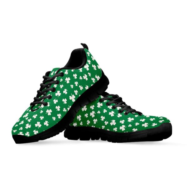 St Patrick’s Day Shoes, Polka Dot Irish St. Patrick’s Day Print Black Running Shoes, St Patrick’s Day Sneakers