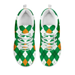 St Patrick s Day Shoes Saint Patrick s Day Argyle Pattern Print White Running Shoes St Patrick s Day Sneakers 2 ovzuuk.jpg